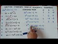 Understanding Quadratic Equations