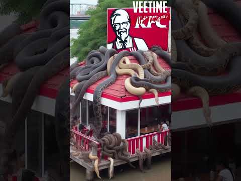 เมื่อร้านไก่ทอดKFC อยู่ที่ดงงูยักษ์อนาคอนด้า !!!