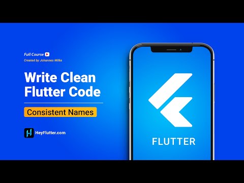 Write Clean Flutter Code - Consistent Names