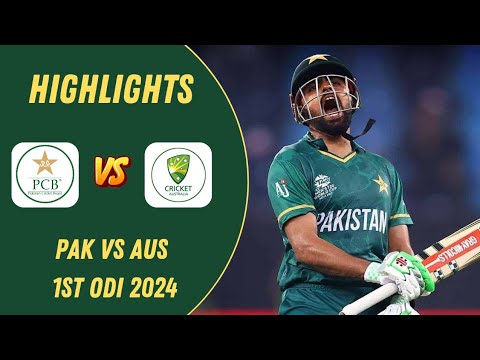 Pakistan vs Australia 1st ODI Highlights 2024 | Pak vs Aus