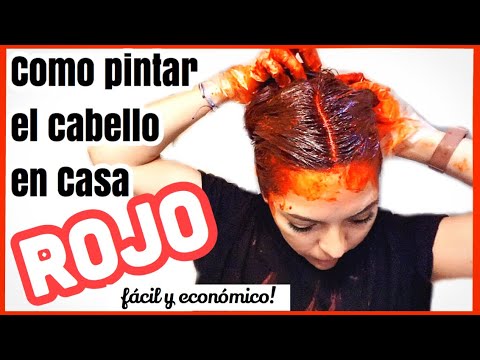 COMO PINTAR EL CABELLO EN CASA DE ROJO PASO A PASO FACIL Y ECONOMICO! ♥BeautybyNena