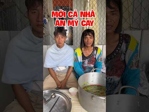 Mời cả nhà ăn mỳ cay cùng vợ chồng mình #tuncuibap #shorts