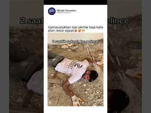 Uykusuzluktan top yerine taşa kafa atan reisin eşkali😂😅😁