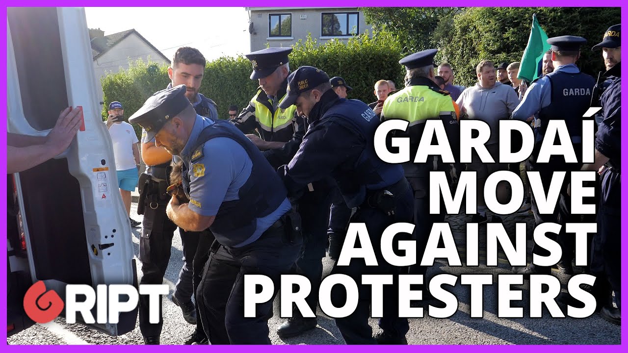 Gardaí move against Protesters in Ballybrack