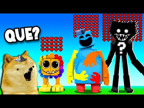 ¿Qué Personaje DE POPPY PLAYTIME 4 Tiene MAS VIDA? MINECRAFT - Juegos con cheems