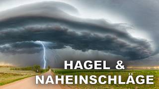 HAGEL & Naheinschläge, diese Superzelle hat es in sich! #gewitter #unwetter #wetter #storm