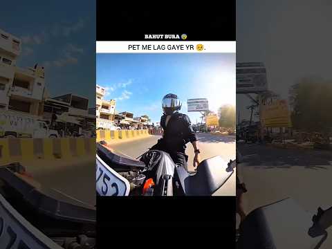 Pet me lag Gya Yarr 🥺 #shorts #motovlog #motovolgger #biker