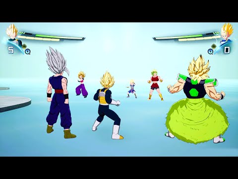 Universe 7 Saiyans Vs Universe 6 Saiyans - Sparking Zero