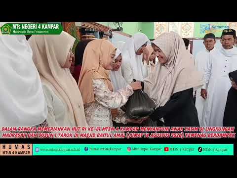 Penyantunan Anak Yatim dlam Rangka Memeriahkan Hut
