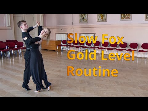 Slow Foxtrot Gold Level Choreography | Extended Reverse Wave, Hover Feather