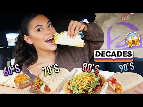 Taco Bell's NEW Decade Menu Taste Test – Popular 60s, 70s, 80s & 90s Menu Items! 🌮