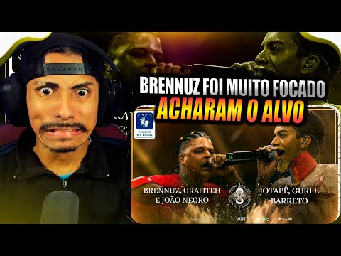 JOTAPÊ, GURI E BARRETO X BRENNUZ, GRAFITEH E JOÃO NEGRO | SEMIFINAL | BDA 8 ANOS | REACT