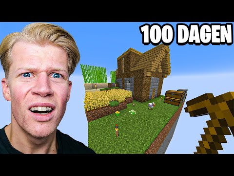 100 Dagen Overleven Op Een Block In Minecraft