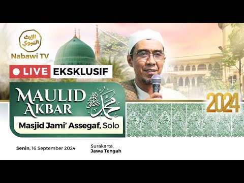 🔴LIVE Maulid Akbar Masjid Jami Assegaf - Solo | Nabawi TV