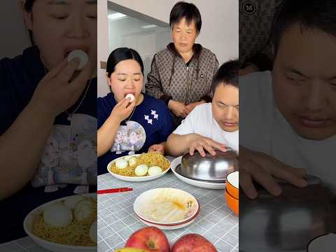 I Fooled My Husband Into Eating Egg Noodles 🥴 #foodchallenge #shortsfeed #ytshortsvideo
