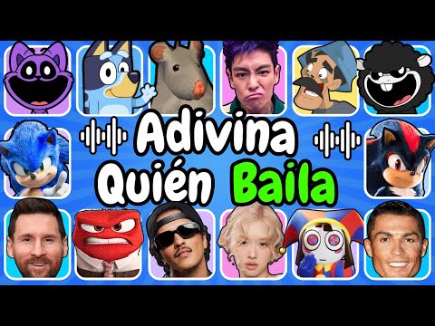 ¡Adivina Quién Baila! Los MEJORES BAILES😎¿Quién Baila Mejor?🤔Rata🐭😺Sonic🦔Thanos💜Cristiano⚽Messi⚽