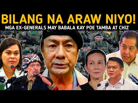 WALA KANG PUSO POE! EX-GENERALS MAY BABALA POE CHIZ AT TAMBA BISTADO ANG SABWATAN!