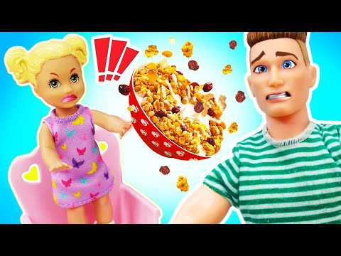 Ken est-il un bon baby-sitter?🤯 Barbie peut-elle compter sur lui ?Jeux avec poupées pour les filles