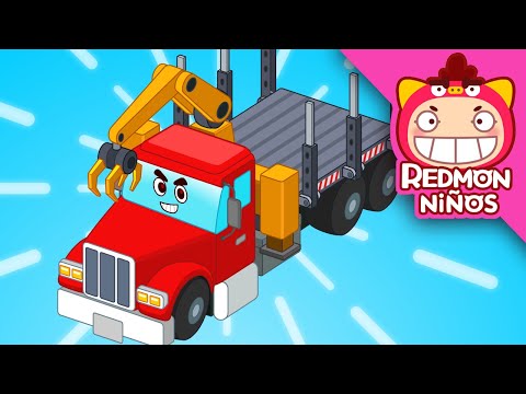 ¡Construyamos un camión maderero! | Construyendo vehículos | Español | REDMON NiÑOS 4K
