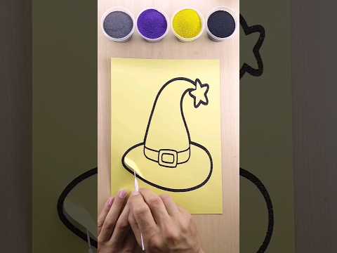 Sand painting Hat #art #sandart #shorts