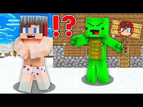 Why Mikey KICKED JJ out of THE HOUSE in Minecraft Challenge ? - Maizen JJ and Mikey