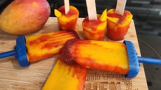 🥭 Mango chamoy y tajin   para unas deliciosa paletas de 🥭 