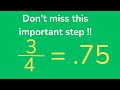 Converting Fractions to Decimals