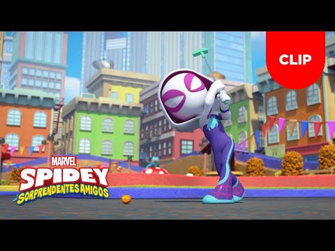 Spidey Y Sus Sorprendentes Amigos | ¡Bromas en el Mini Golf! | Clip