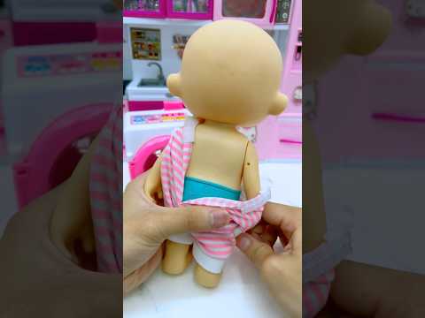 ASMR Unboxing Miniature Boys Washing Machine Set Toys, Satisfying With Lina ASMR Videos #asmr