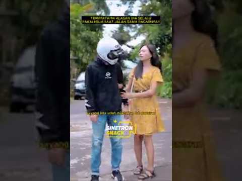 ternyata ini alasan dia sering pakai helm,saat jalan sama pacarnya⁉️ #drama #sinetron #shorts #fyp