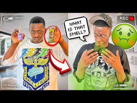 FART SPRAY IN HAND SANITIZER PRANK ON BOYFRIEND!!! * BAD IDEA*