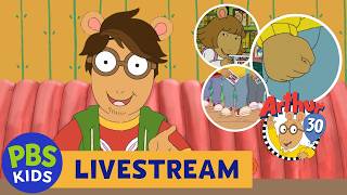 🟢 ARTHUR TURNS 30! 🎉FULL EPISODES LIVE | Iconic Moments, Friendship Stories & Songs! 💛 | PBS KIDS
