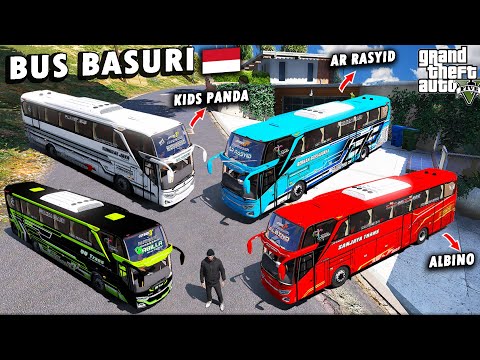WOW !! Aku Berhasil Koleksi BUS BASURI TELOLET TERKEREN PART 3 !! Ada Kids Panda dan AR RASYID