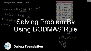Solving Problem By Using BODMAS Rule