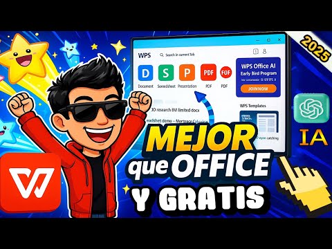 LA MEJOR ALTERNATIVA A OFFICE / WPS OFFICE CON IA 2025 ✅ (Word, Excel, PowerPoint, PDF)