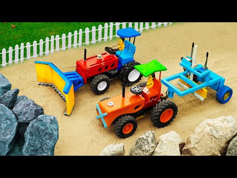 Be Careful, Meteo Falling! | DIY Mini Bulldozer and Leveling Tractor repair the broken road