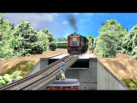 Crazy Woman Try To STOP the train and Escapes in Train Simulator