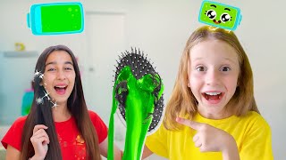 Transformação de cabelo com energia! Nastya e o pente encantado