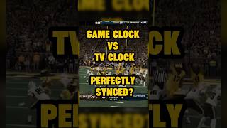 Was the game clock perfectly synced with the TV clock? #michiganfootball #collegefootball