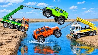 Flipkart Dump Truck Rickshaw Car Accident River Pulling Out 2 Tata Crane Tractor ? Jcb tractor CSToy