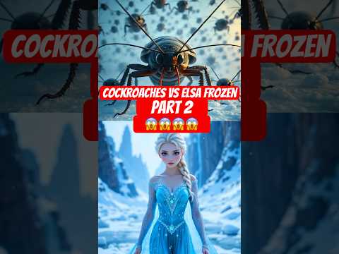 Giant Cockroaches vs Elsa, Pikachu & Rapunzel – Part 2 ❄️⚡