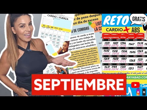 RETO CARDIO + ABDOMEN   Gratis!! + CALENDARIO SEPTIEMBRE   1663 may abad