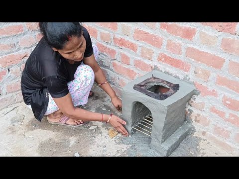 mitti Ka chulha banane Ka tarika | mud stove | fere stove,primitive| technology oven and chulha