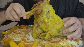 اكلة البيت العراقي دليمية عراقية تشريب لحم كتف خروف مع أرز ابيض