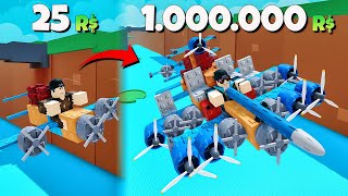 NGEONG 1000%!! Jadi PRO Player Rakit PESAWAT Tercepat & Terkeren 🔥🗿🔥 | Build a Plane Indonesia