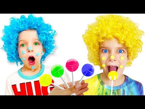 Damon Dylan Learn Colors For Kids With Lollipop | Finger Family Song - Baby Nursery Rhymes