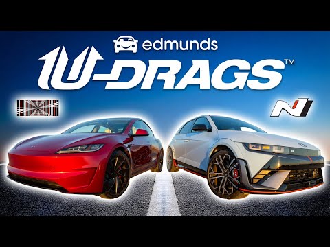 U-DRAG RACE: Tesla Model 3 Performance vs. Hyundai Ioniq 5 N | Handling, Quarter Mile & More