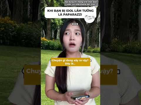 Khi bạn bị idol lầm tưởng là paparazzi đang săn ảnh #funny #life #giaitri #haihuoc
