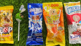 Satisfying video ASMR lollipops candy unboxing video ASMR OPENING video and jelly candy gummy candy