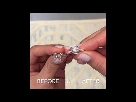Before & After: Round Diamond Ring